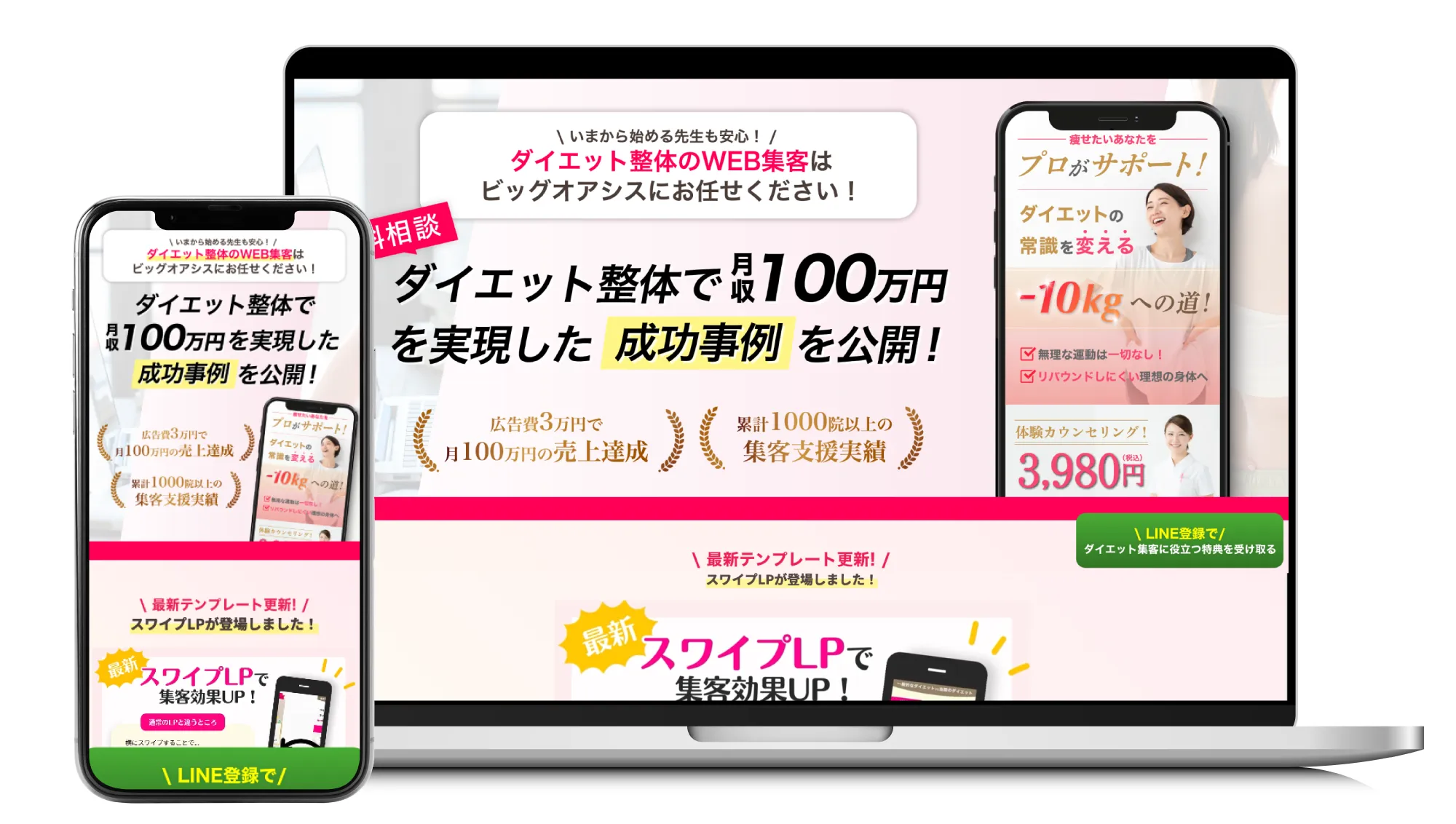 ダイエットメニューの集客